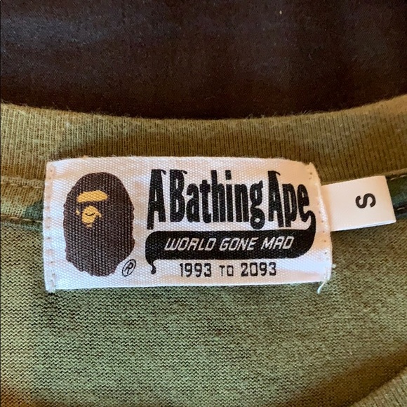 CAMO BAPE SHIRT SIZE SMALL - Picture 2 of 4